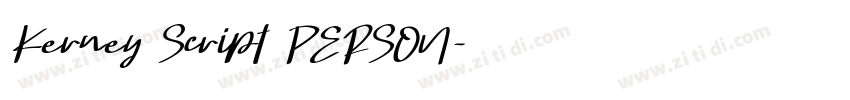 Kerney Script PERSON字体转换